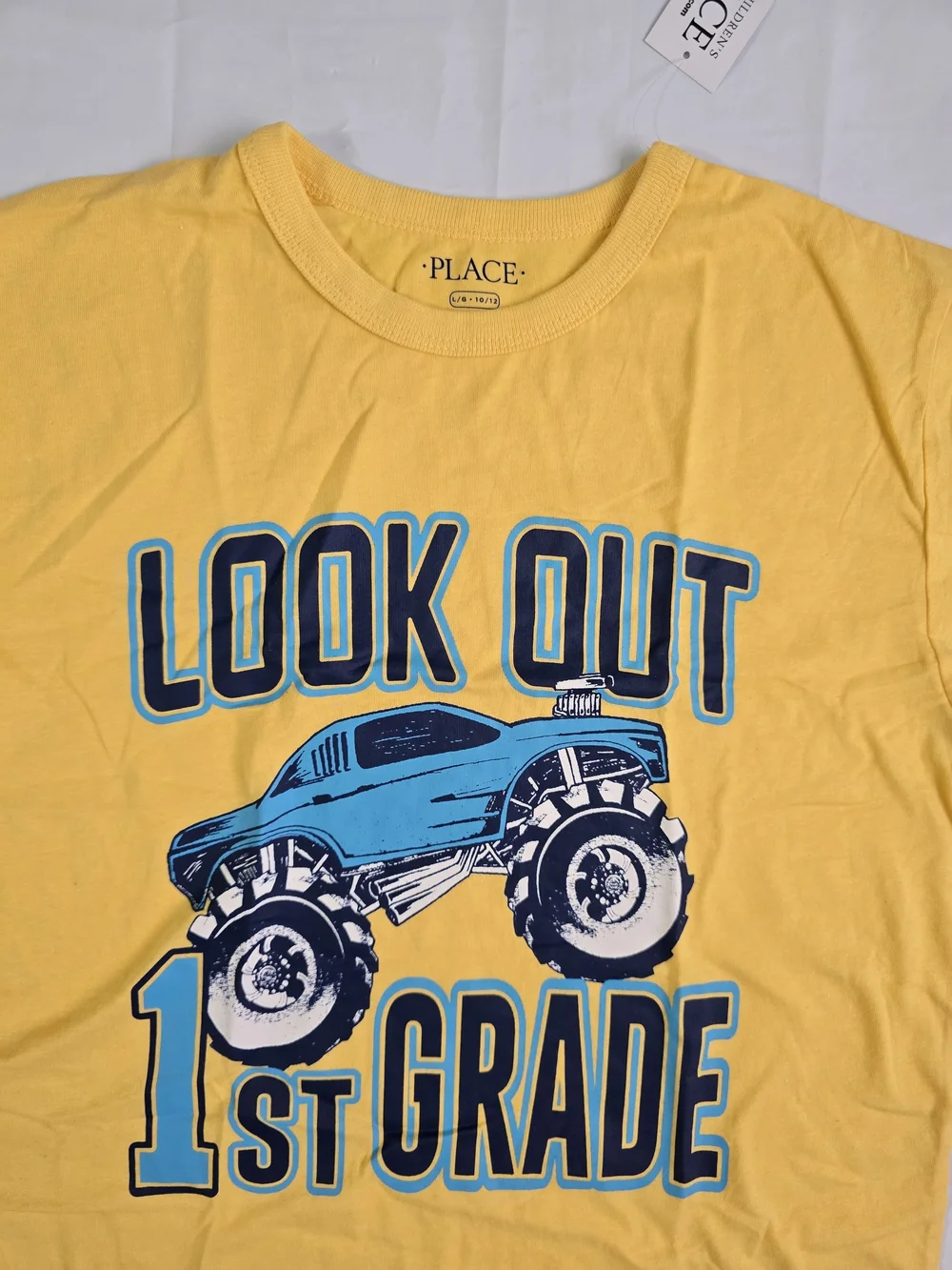 THE C PLACE Boys Yellow Monster Truck Graphic 